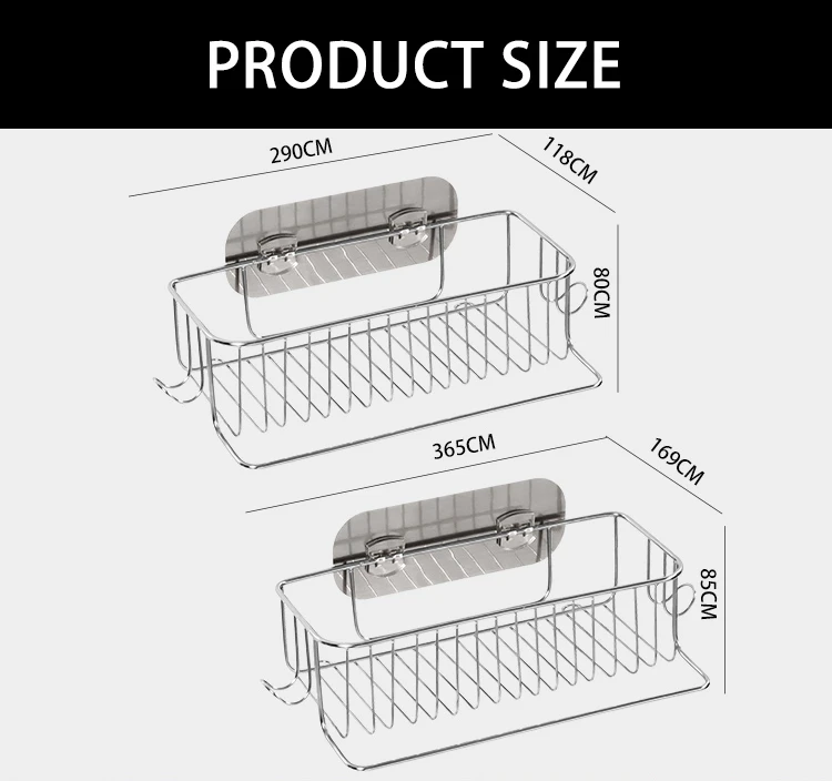 Single Layer Perforated Stainless Steel Bathroom Supplies Storage Rack
