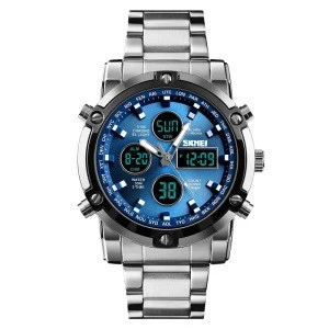 SKMEI 1389 Fashion Wristwatch Waterproof Stainless Male Watch Digital Watches
