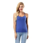 Slim Fit Tank Top Simple Women Bamboo Summer Camisole Tank Top Lady Plain Underwear Seamless Underwear Camisole