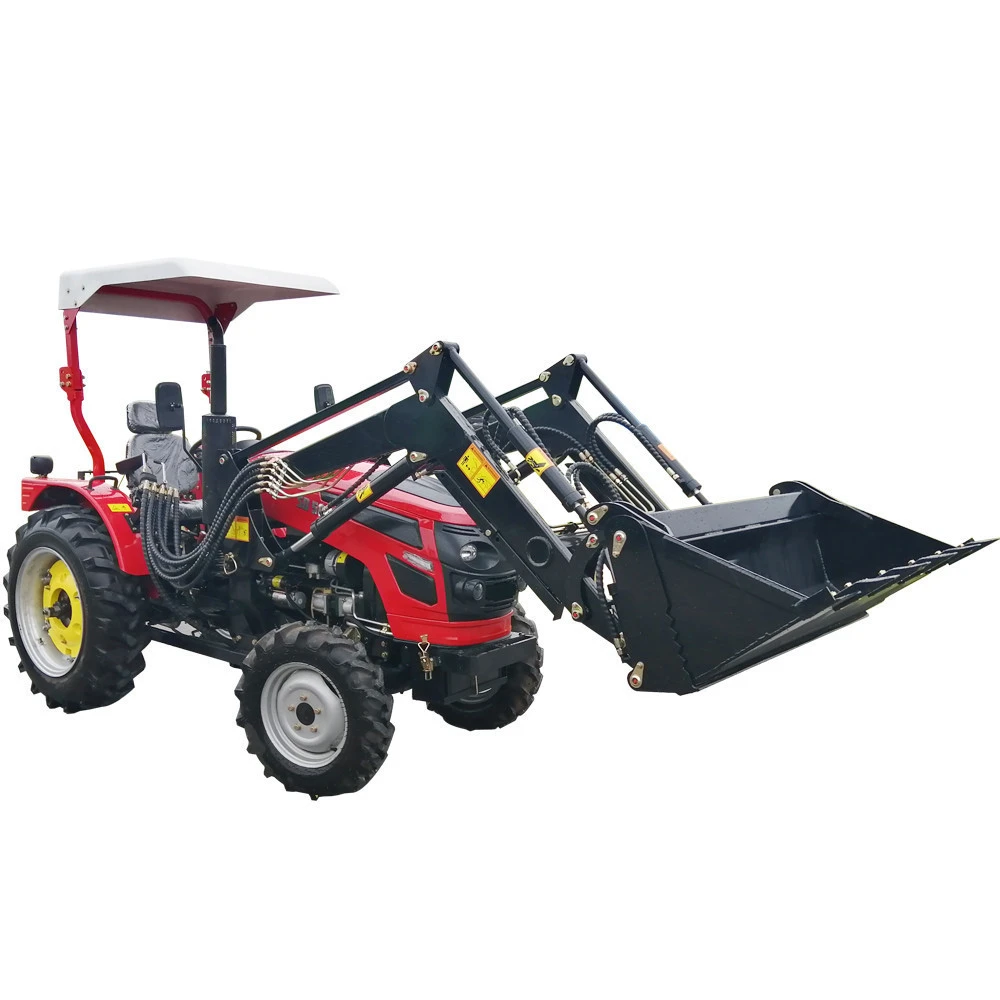 Small tractor front end loader for sale tractors for agriculture with front loader Hydraulic garden small farm tractors list