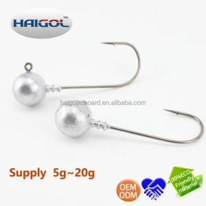Soft bait weighted hooks with kinds jig head