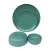 solid color western design unbreakable matte bamboo household melamine dinnerware set