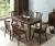 Import Solid wooden dining room furniture set dinner table with chairs from China