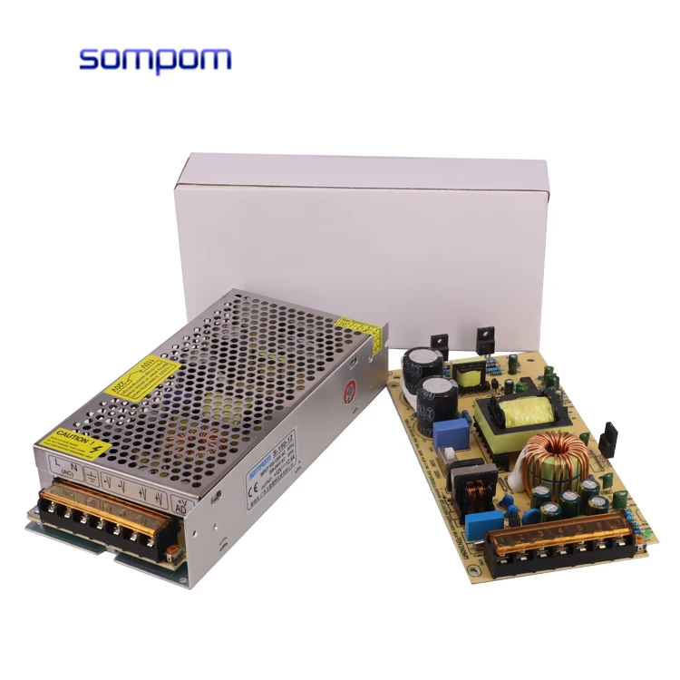 SOMPOM 12V 12.5A 150W LED Switching Power Supply Transformer 110V 230V AC to DC 12V output for LED Strip Light for CCTV