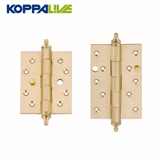 Import Koppalive Heavy Duty Industrial Sub Mother Iron Folding Ball Bearing Hinge Nordic Gold Bedroom Door Hardware Brass Butt Hinges from China