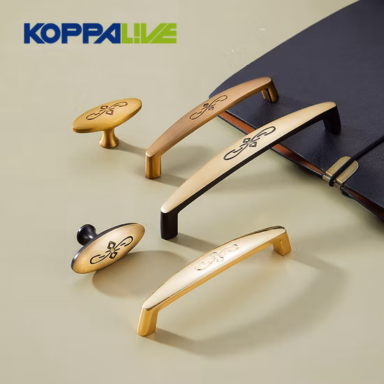 Koppalive Vintage Retro Classic Bedroom Dresser Handle Antique Brass Drawer Cabinet Pull and Knob