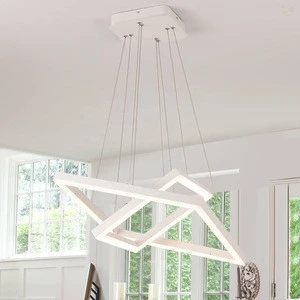 Square Creative European Chandelier Pendant Light Home Decor Ceiling Lamps