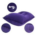 Square inflatable pillow sleep flocking household lunch break pillow cushion pillow