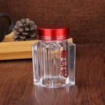 Square plastic bottle medicine herbs jar 5g10g saffron bottle