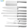 Stainless Steel 9 Piece Chefs Knife Set in Case