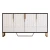 Import Stainless steel  base gold color wooden doors sideboard from China