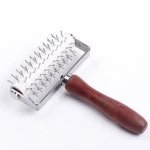 Stainless steel dough lattice roller cutter pizza pie cutting roller pastry baking tools