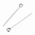 Import Stainless Steel Silver Tone Wire Eye Pins Smooth Loop Findings Head Pin DIY Jewelry Making from China