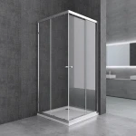 Standard size sliding glass shower room