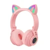 STN26 Kids headphones headsets headset cat ear pink phones casque audio BT headphone pas cher for ladies lady