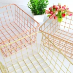 Stocked  Multipurpose Household Decoration Metal Wire Storage Basket Fruit Basket