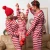 Import Striped Pattern Design Casual Christmas Family Matching Sleeping Pajamas Sets from China