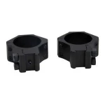 Tactical Heavy Duty Low Height Aluminum Matte Black Scope Rings Fits Weaver Picatinny Rails