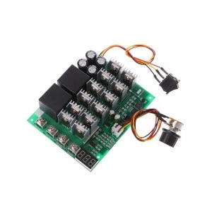 Taidacent 10V to 55V PWM HHO RC Reverse Control Switch with LED Display 12V 24V 36V 48V 100A DC Motor Speed Controller