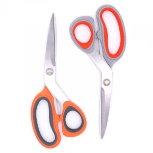 tailor scissors 8.2  titanium industrial plastic handle cutting big handle plastic paper fabric big heavy duty tailor scissors
