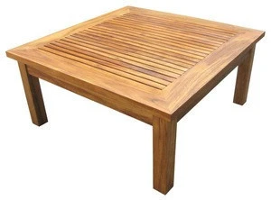 TEAK OUTDOOR FURNITURE - SQUARE COFFEE TABLE
