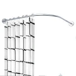 telescopic half circle stainless steel bendable corner curved oval shower curtain rod