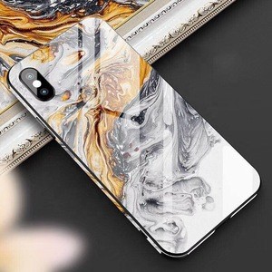 Tempered Glass Marble Phone Case for iPhone 5.8, For iPhone Xs Max Case Sky Unique