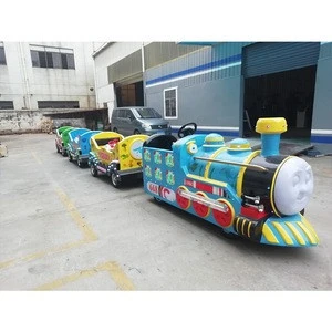 Theme amusement park rides electric children trackless train for sale