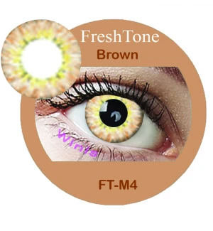 Three Tone FreshTone Marigold Violet -(3463B)- Korean color contact lenses at Wholesale