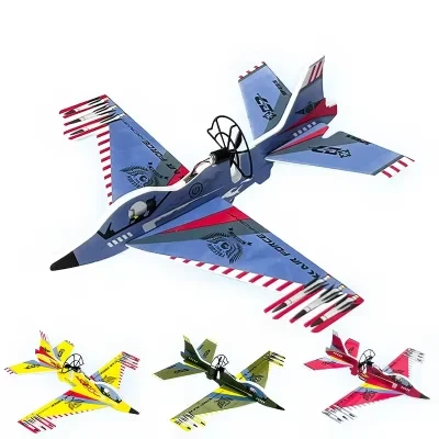 Throwing Foam Biplane Gliders Flying Toy Plane for Kids Outdoor Sports Toyslighted Airplane