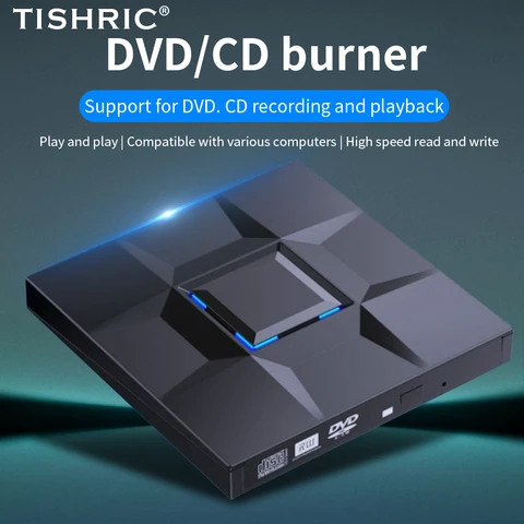 TISHRIC USB 3.0 Type C External CD DVD Drive RW Optical Drive BurnerWriter For Laptop PC Burner Portatil