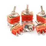 Toggle switch E-TEN12213 foot 2 file shake head toggle switch