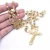 Import Top Quality Real Yellow Gold and Rhodium Plated Rosary Beads Necklace and Rosary Box Package from China