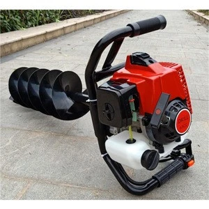 Top sale high quality welcomed gasoline one man working 63cc earth auger with 150mm bit CE approved