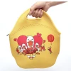 Top Zipper Lock Custom Made Printed Fashionable Neoprene Tote Lunch Bag For Women