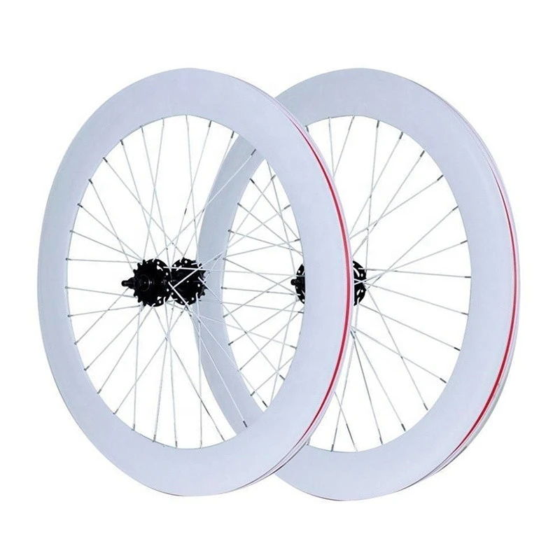 Track Road Bike 70mm Wheels Rim Aluminum Alloy Wheelset Fixie Bicycle wheel Fixed Gear Cycle Cycling Accessories