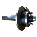 Trailer Spare Parts Square Trailer Axle 1500kg With Brake Caliper