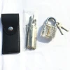 transparent practice lock locksmith supplies lock pick set 14pcs lockpick tool set