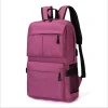 Travel leisure bag wholesale new design large capacity solid color rechargeable computer backpack with USB