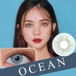 Tri Natural Color Ocean Eye Contact Lenses With Power