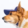 Trucker Hats for Dogs (Medium)(Blue) - unique stylish pet dog hat - patented design