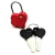 Import TSA-702 Custom Love Heart Zinc Alloy TSA Travel luggage padlock heart combination Key lock from China