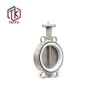 Tyco China Manufacturer DN50 Stainless Steel Fluorine Lined Butterfly Valve