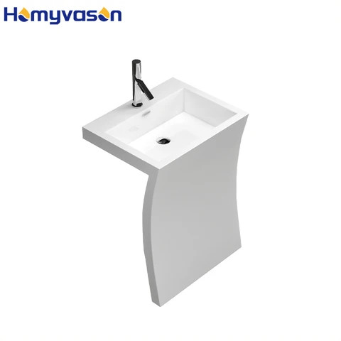 Unique New Design Floor Standing Bathroom Sink Large Capacity Ceramic Sink Stand