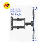 Universal VESA Led Lcd Flat Panel Screen TV Mount Bracket Retractable Steel Arm Support Swivel Tilt Wall TV Mount