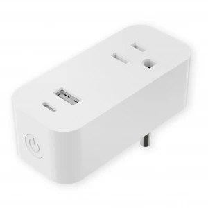 US standard All in one Smart socket USB Type C  remote controlled by TUYA APP smart plug outlet