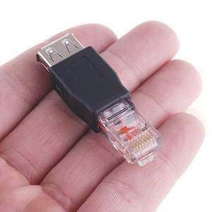 USB A Female to Ethernet RJ45 Adapter Connector USB Adapter Computer Networking Connectors Terminals USB Sata Adapter