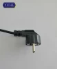VDE EU  multinational Approval plug 2 pin with ground plate power cable for home appliance
