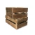 Import Vintage style solid wood customized color fruit crates gift wood crate from China