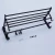 Import Wall Mounted Aluminum Black Folding Towel Racks For Bathroom from China